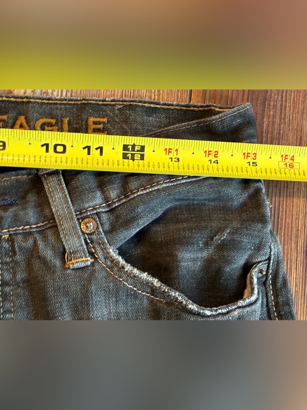 American Eagle Outfitters Men’s Dark Blue Straight Jeans - Picture 6 of 14